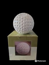 GRAINWARE White Acrylic Golf Ball Shaped Ice Bucket With Swivel Top 8.5
