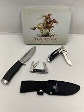 *RARE* Brand New Winchester Limited Edition 3 Knife Set with Rubber Grips picture