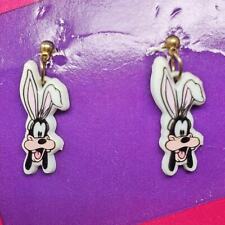 Disney Mickey's Stuff For Kids VTG Goofy w Bunny Ears Dangle Earrings NOS picture