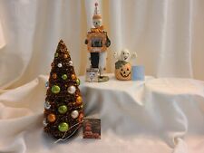 Bethany Lowe Halloween-Skeleton, Ghost, & Bottle Brush-NWT, Beautiful picture