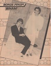 Wham pinup Andrew Andy Ridgeley George Michael Wham Tom Howell Menudo clippings picture