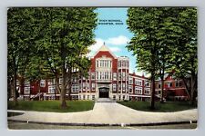 Wooster OH-Ohio, High School, Antique Vintage Souvenir Postcard picture