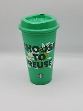 NEW Starbucks 2023 Green ‘Choose to Reuse’ Earth Reusable Hot Cup picture