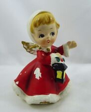 Vintage 1950's Napcoware Christmas Angel Holding Lantern X-6984 picture