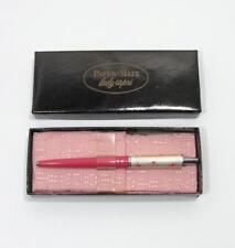 VTG Papermate Lady Capri Pink Starburst Ballpoint Pen With Pouch Box Atomic MCM picture