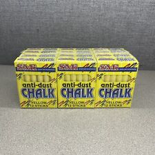 12 Boxes Vintage SMI  Anti-dust Chalk 12 Sticks Per Box New In Package Nontoxic picture