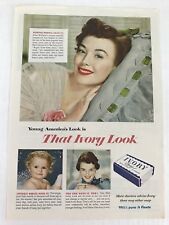 Ivory Soap Vtg 1949 Print Ad That Ivory Look Alice Wallace picture