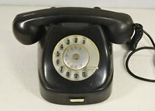Old Rotary Phone Tesla Retro Desk Telephone Black Bakelite Phone  1966 picture