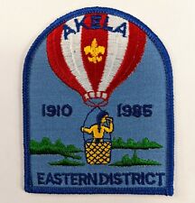 BSA Boy Scouts Embroidered Patch 1985 Akela Eastern District picture