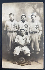 Mint USA Real Picture Postcard Vintage Baseball Team Players Emmans PA picture