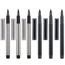 3 PCS Jinhao 65 Fountain Pen 03/EF/F Nib with Converter, Matte Black, Silver Pen picture