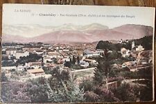 The Savoy View Of Chambery & Barges Mountains Old Postcard France Early 1900s picture