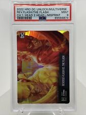 2022 DC Cards PSA 9 Mint Reverse Flash Vs Flash Misprint Error Physical Only picture