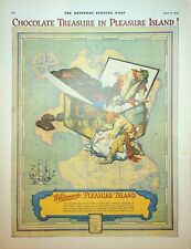 Original 1925 Whitman's Ad: Chocolate Treasure in Pleasure Island picture