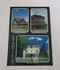 Vintage 1988 Postcard Leadville Colorado-Tabor House, Tabor Opera House & More picture