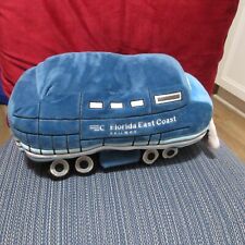 Florida East Coast Railway Plush Train Engine Car Blue FEC Stuffed Toy picture