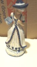 VTG Victorian Style Blue White Girl Figurine  picture
