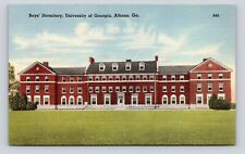 Postcard University of Georgia Boys Dormitory Athens, GA Bulldogs UG c1930s picture