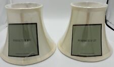 Restoration Hardware Bell White Sz A Lamp Shades Pair (2) picture