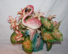 MCM 1950s California Pottery Pink Flamingo Planter (See Photos) picture