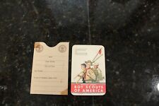 Vintage 1951 Boy Scouts Certificate Of Registration Card With Folder picture