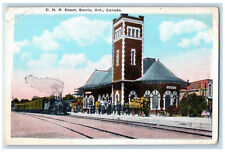 c1920's Canadian National Railway Barrie Ontario Canada Unposted Postcard picture