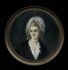 Antique Miniature Painting Portrait of a Woman - Signed Gainsborough picture