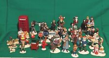 HUGE LOT Miniature Christmas Figures Figurines Mailbox, Street signs, Carolers picture