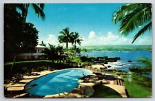 Naniloa Hotel & Swimming Pool, Hilo, Hawaii c1961 Postcard S3930 picture