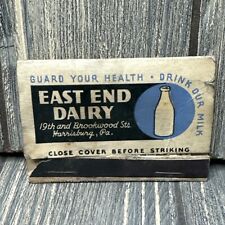 Vintage East End Dairy Matchbook Advertisement picture
