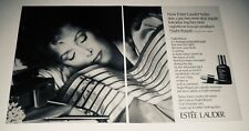 1982 ESTEE LAUDER  Cosmetics Night Repair ~ KAREN GRAHAM ~ 2-Pg VINTAGE PRINT AD picture