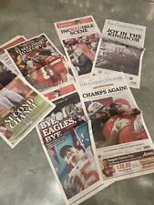 KC star  Chiefs Newspaper X 3 - Super Bowl Vs Eagles / Champ Parade / 13 Seconds picture