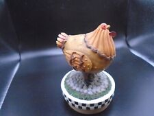 Candle topper, country style, Warren Kimble Yankee Candle, solo chicken picture