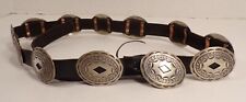 Navajo sterling silver concho belt by Robert Johnson Native American picture
