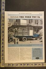 1931 FORD STAKE RACK DELIVERY TRUCK WINDOW DELIVERY DETROIT MOTOR AUTO AD UI80 picture