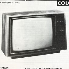 Vintage Original 1983 JC Penney TV 685-2501-00, 1G Wire Schematic Service Manual picture