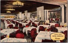 1940s CHICAGO Postcard HOTEL SHERATON 