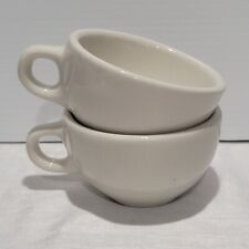 Vintage Heavy Thick Chunky Restaurant Ware Bundle of 2 Mugs coffee  tea 1960s picture