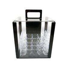 Yuanhe 1000 Chip Clear Acrylic Poker Chip Carrier-Includes 10 Chip Racks picture