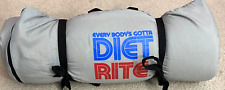 Vintage Sport Fun Everybody's Gotta Diet Rite Rolled Padded Cushion Pad 56x23 picture