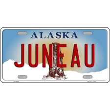 Juneau Alaska State Novelty Metal License Plate Tag LP-9583 picture