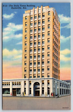 Huntsville AL-Alabama, The Daily Times Building, Antique Vintage Post Card picture