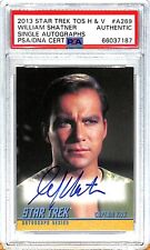 2013 Star Trek Heroes & Villains WILLIAM SHATNER Signed Card #A269 SLAB PSA/DNA picture