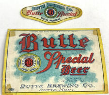 IRTP Vintage Butte Special Beer Label Montana MT Butte Brewing Neck label picture