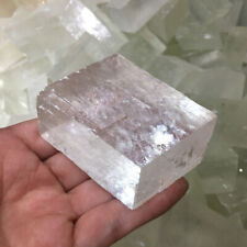 1 PC Natural Calcitee Raw Iceland Spar Optical Stones Clear Mineral Specimen picture
