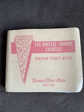 1978 Edition Los Angeles Orange Counties Popular Street Atlas Thomas Bros Maps picture