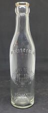 1910's MANATAUG BEVERAGES MARBLEHEAD MASS 8 OZ EMBOSSED BOTTLE CROWN TOP RARE picture