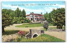 1940s BLACK HILLS SD CUSTER STATE PARK STATE GAME LODGE HOTEL  POSTCARD P2739 picture