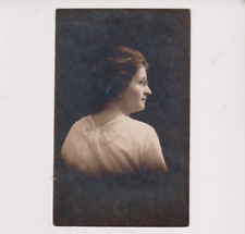 Postcard RPPC Real Photo France Woman Posing See Condition picture
