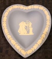 Wedgwood Jasperware Heart Trinket Dish England picture